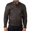 Chaqueta de moto de cuero marrón Invictus Cronos Chaqueta de moto de cuero marrón Invictus Cronos