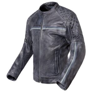 Chaqueta de moto de cuero vintage Invictus Dedalo