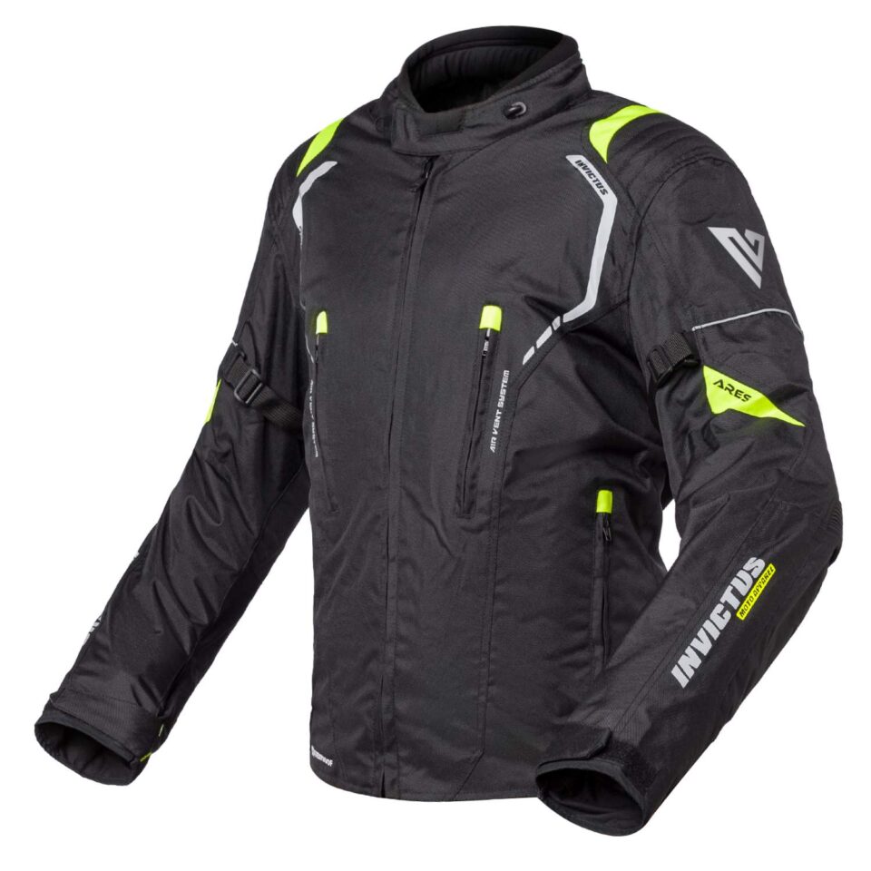 Chaqueta de moto negro fluor Invictus Ares Chaqueta de moto negro fluor Invictus Ares