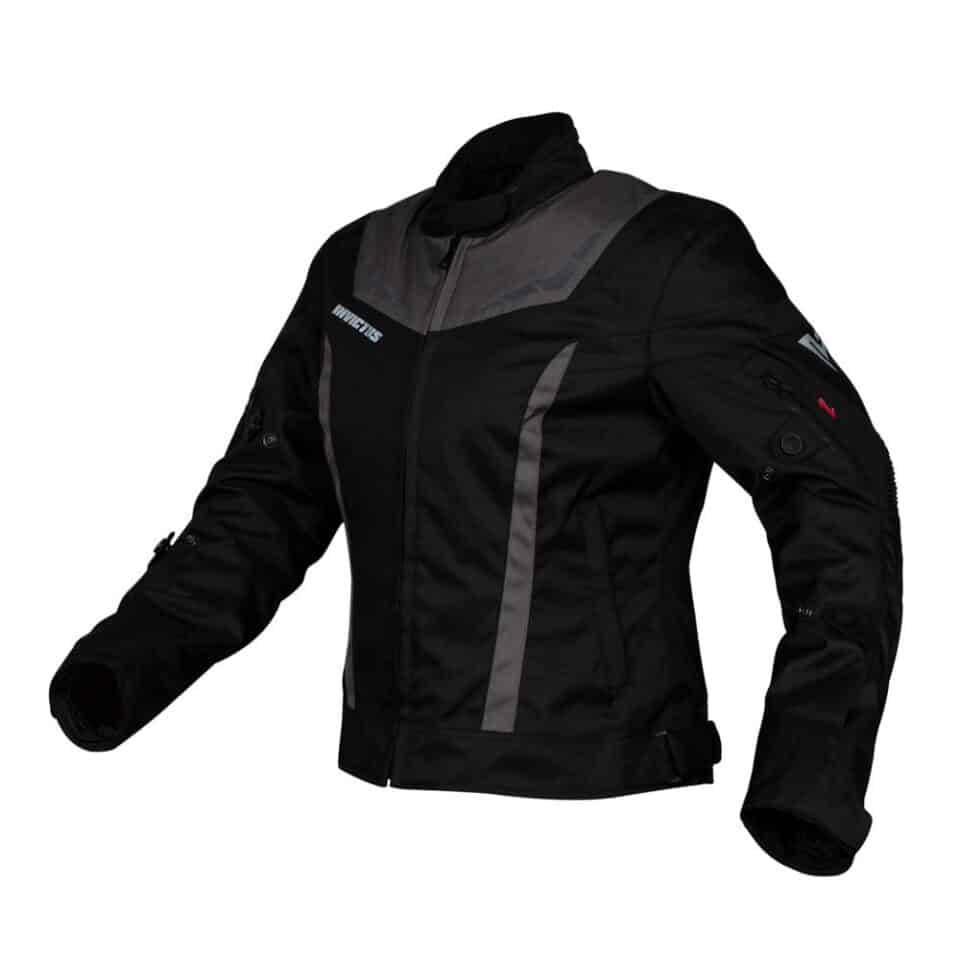 Chaqueta corta de moto mujer Invictus Diana Black Grey Chaqueta corta de moto mujer Invictus Diana Black Grey