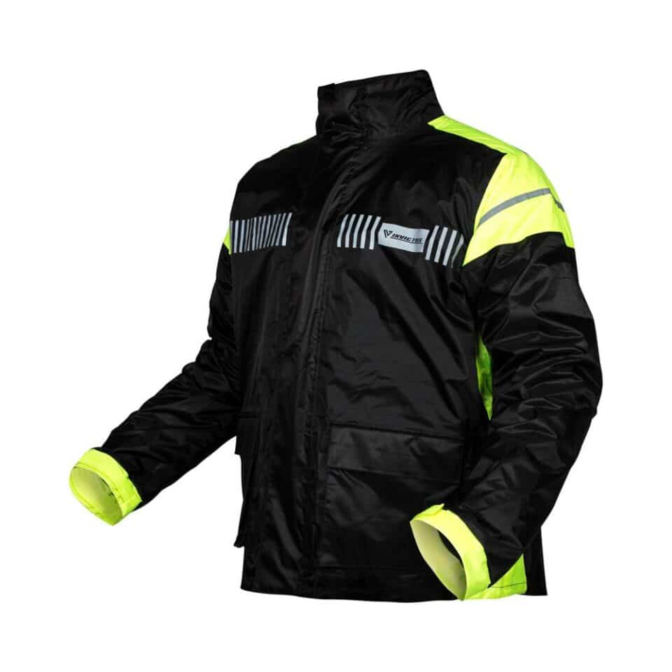 Traje agua dos piezas negro amarillo con reflectante Traje agua dos piezas negro amarillo con reflectante