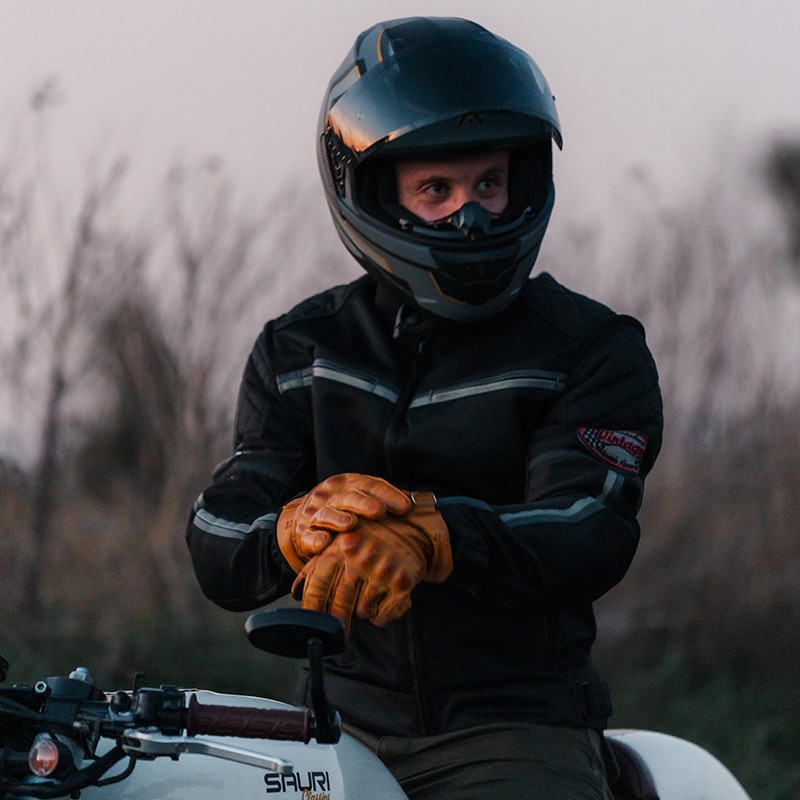 chaqueta moto cuero verano Invictus Dédalo
