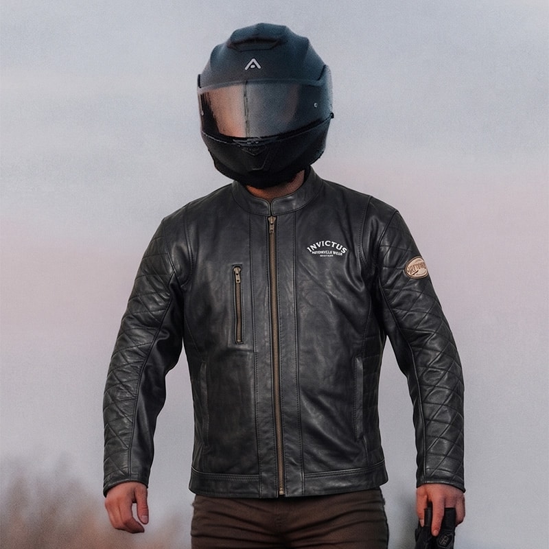 chaqueta moto vintage invictus hector